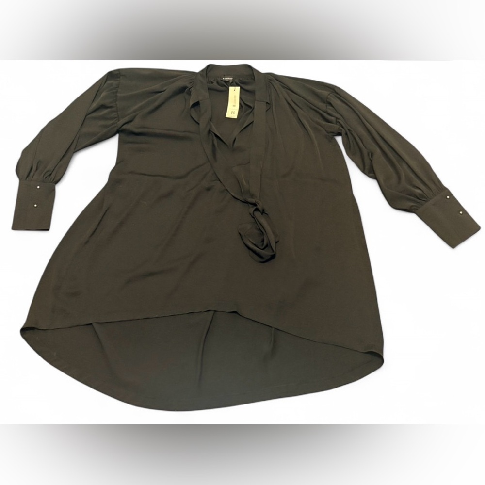 Elegant Long Sleeve Brown Women's Top